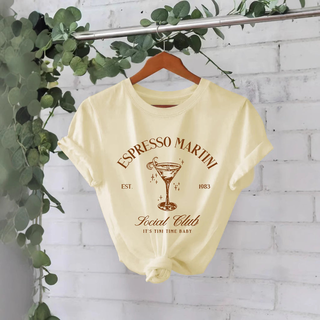 Cotton ESPRESSO MARTINI new short sleeved shirt
