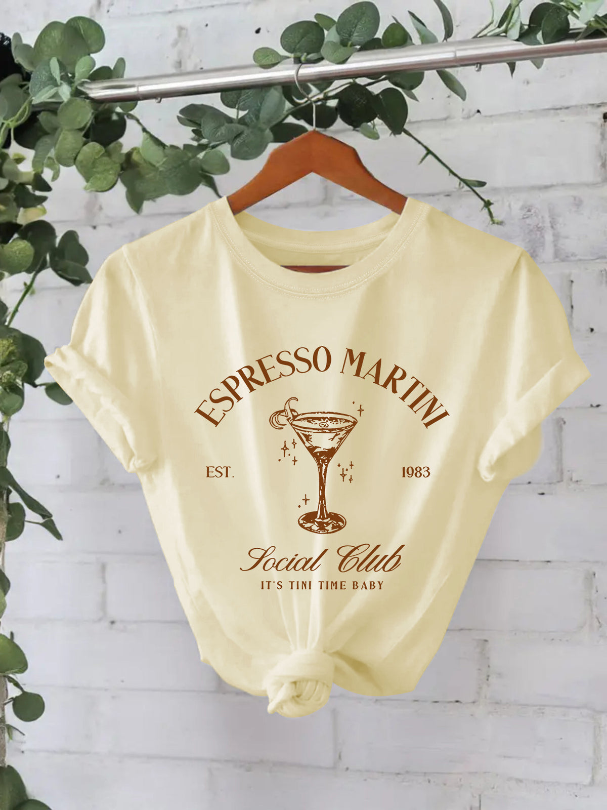 Cotton ESPRESSO MARTINI new short sleeved shirt